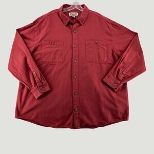 Duluth Trading Co Shirt Mens 2XL Workwear Utility Button Up Rugged